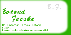 botond fecske business card